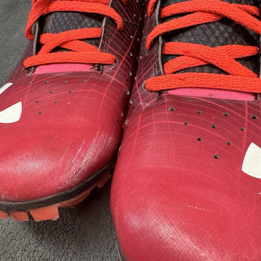 Under Armour Sprint Spikes 3022002-600 Red Black Men's Size 10 Track Running‎